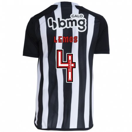 Kandiny Bambino Maglia Mauricio Lemos #4 Bianco Nero Kit Gara Home 2024/25 Maglietta