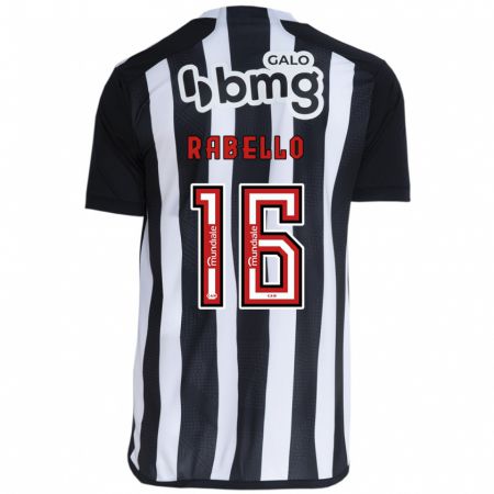 Kandiny Bambino Maglia Igor Rabello #16 Bianco Nero Kit Gara Home 2024/25 Maglietta