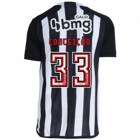 Kandiny Kinder Robert Conceição #33 Weiß Schwarz Heimtrikot Trikot 2024/25 T-Shirt Österreich