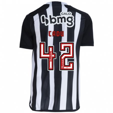 Kandiny Niño Camiseta Cadu #42 Blanco Negro 1ª Equipación 2024/25 La Camisa