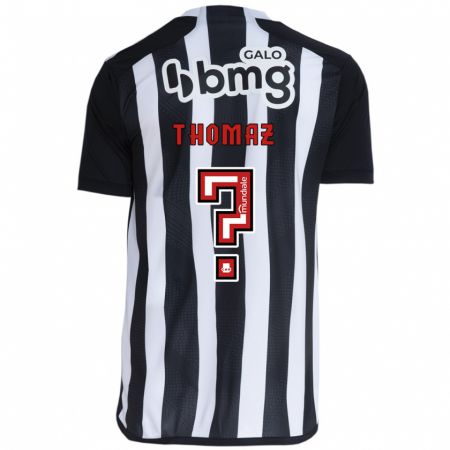 Kandiny Kinderen Thomaz #0 Wit Zwart Thuisshirt Thuistenue 2024/25 T-Shirt België