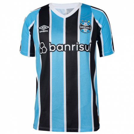 Kandiny Kinderen Arthur Viana #0 Blauw Zwart Wit Thuisshirt Thuistenue 2024/25 T-Shirt België