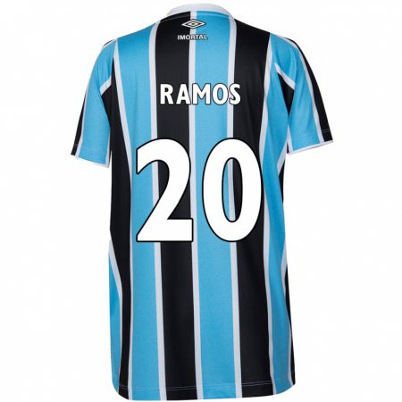 Kandiny Bambino Maglia Mónica Ramos #20 Blu Nero Bianco Kit Gara Home 2024/25 Maglietta