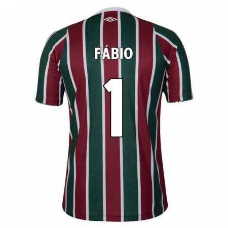 Kandiny Bambino Maglia Fábio #1 Verde Marrone Bianco Kit Gara Home 2024/25 Maglietta