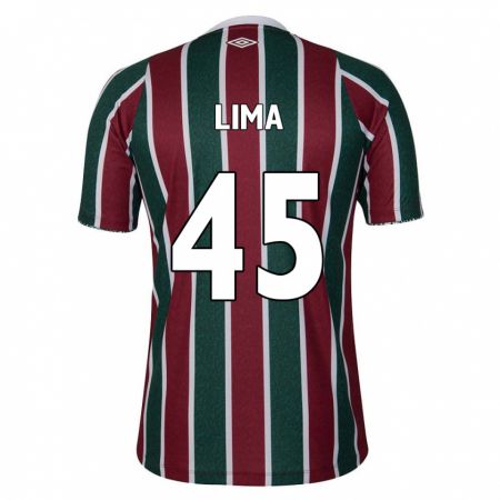 Kandiny Bambino Maglia Lima #45 Verde Marrone Bianco Kit Gara Home 2024/25 Maglietta