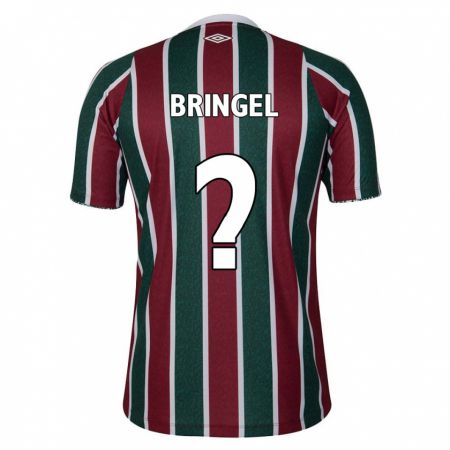 Kandiny Bambino Maglia Rodrigo Bringel #0 Verde Marrone Bianco Kit Gara Home 2024/25 Maglietta