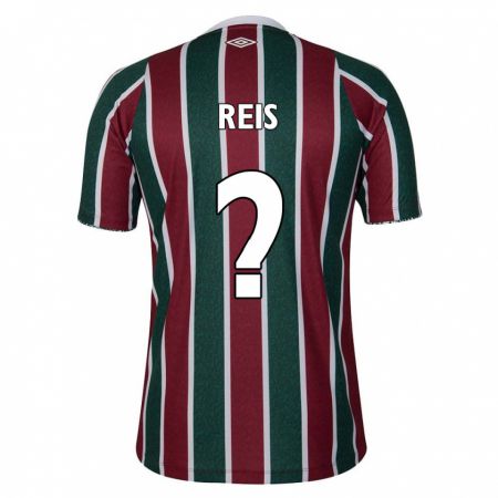 Kandiny Kinderen Matheus Reis #0 Groen Kastanjebruin Wit Thuisshirt Thuistenue 2024/25 T-Shirt