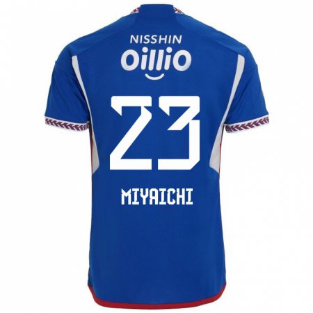 Kandiny Bambino Maglia Ryo Miyaichi #23 Blu Bianco Rosso Kit Gara Home 2024/25 Maglietta