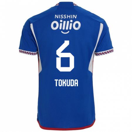 KandinyキッズYuma Tokuda#6青 白 赤ホームシャツ2024/25ジャージーユニフォーム