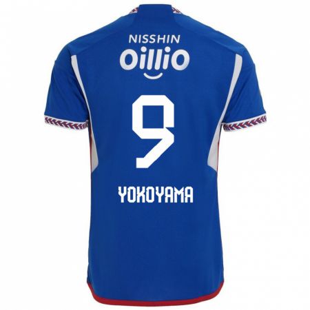 Kandiny Bambino Maglia Shunsuke Yokoyama #9 Blu Bianco Rosso Kit Gara Home 2024/25 Maglietta