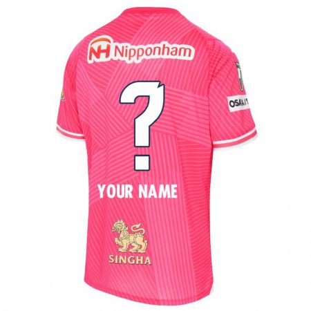 Kandiny Bambino Maglia Il Tuo Nome #0 Rosa Bianco Kit Gara Home 2024/25 Maglietta