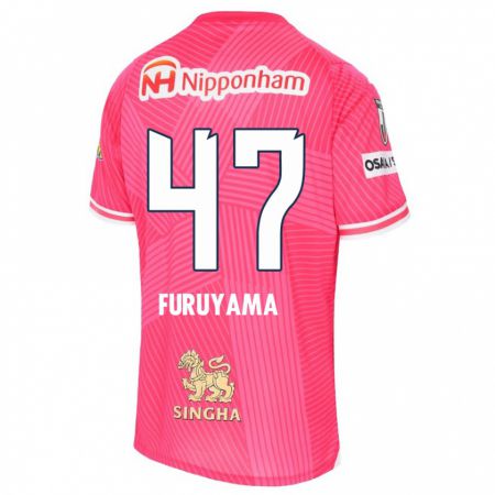 Kandiny Kinderen Kengo Furuyama #47 Roze Wit Thuisshirt Thuistenue 2024/25 T-Shirt