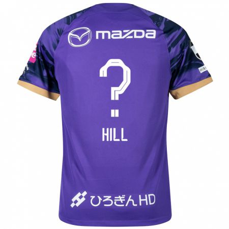 Kandiny Bambino Maglia Cailen Hill #0 Viola Bianco Kit Gara Home 2024/25 Maglietta