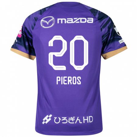 Kandiny Bambino Maglia Pieros Sotiriou #20 Viola Bianco Kit Gara Home 2024/25 Maglietta