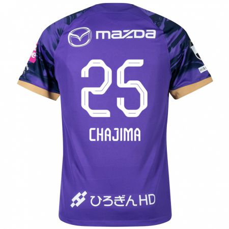 Kandiny Bambino Maglia Yusuke Chajima #25 Viola Bianco Kit Gara Home 2024/25 Maglietta