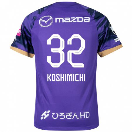 Kandiny Kinderen Sota Koshimichi #32 Paars Wit Thuisshirt Thuistenue 2024/25 T-Shirt België