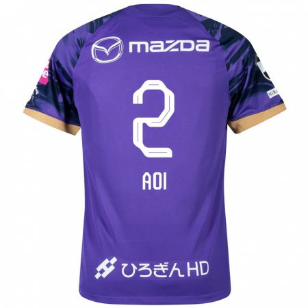 Kandiny Bambino Maglia Yutaro Aoi #2 Viola Bianco Kit Gara Home 2024/25 Maglietta