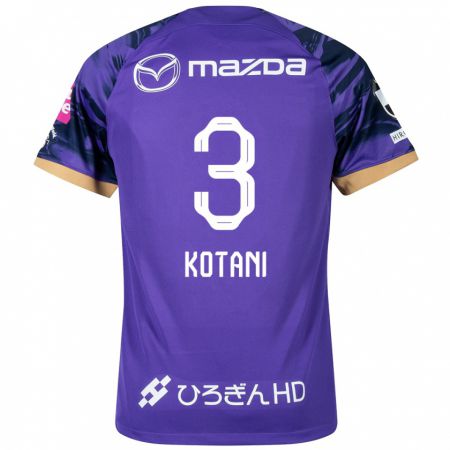 Kandiny Bambino Maglia Fuga Kotani #3 Viola Bianco Kit Gara Home 2024/25 Maglietta