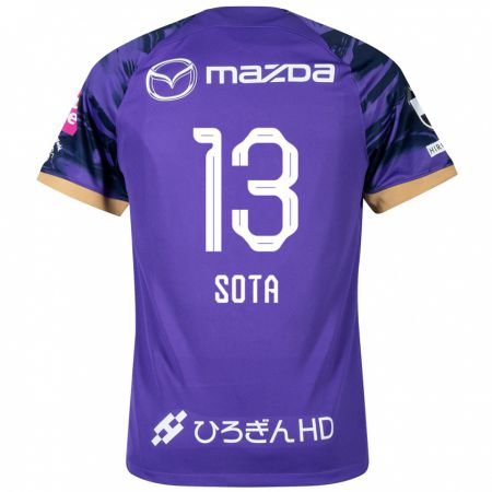 Kandiny Bambino Maglia Moki Sota #13 Viola Bianco Kit Gara Home 2024/25 Maglietta