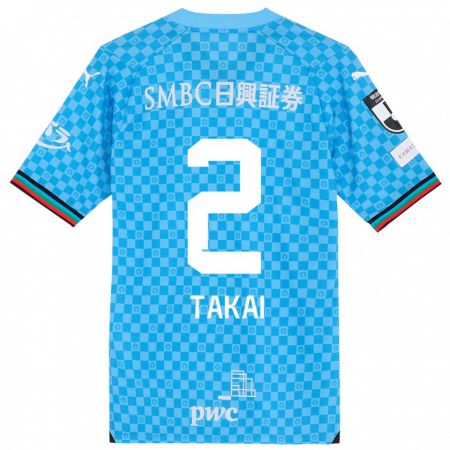 Kandiny Bambino Maglia Kota Takai #2 Azzurro Blu Kit Gara Home 2024/25 Maglietta