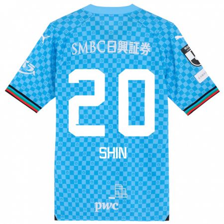 Kandiny Bambino Maglia Shin Yamada #20 Azzurro Blu Kit Gara Home 2024/25 Maglietta