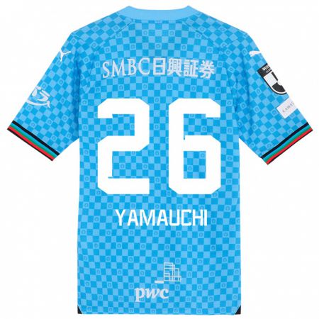 Kandiny Bambino Maglia Hinata Yamauchi #26 Azzurro Blu Kit Gara Home 2024/25 Maglietta