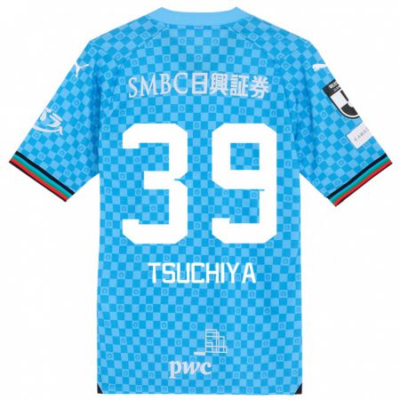 Kandiny Kinderen Kaito Tsuchiya #39 Azuur Blauw Thuisshirt Thuistenue 2024/25 T-Shirt