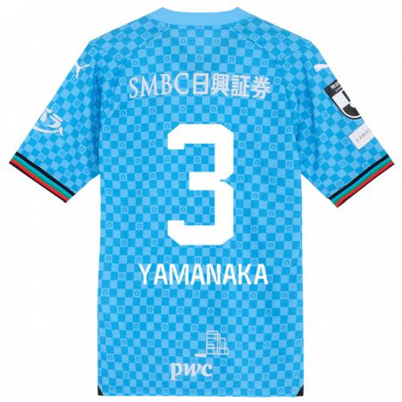 Kandiny Kinderen Daiki Yamanaka #3 Azuur Blauw Thuisshirt Thuistenue 2024/25 T-Shirt België