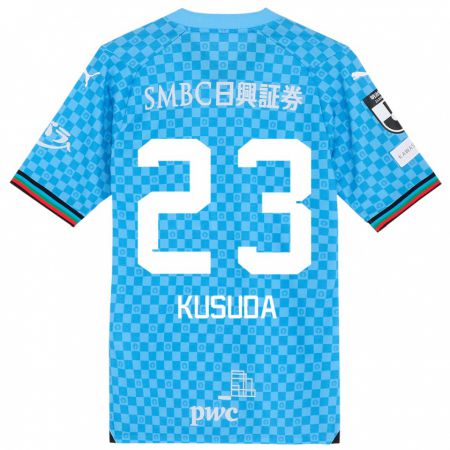 Kandiny Bambino Maglia Haruki Kusuda #23 Azzurro Blu Kit Gara Home 2024/25 Maglietta