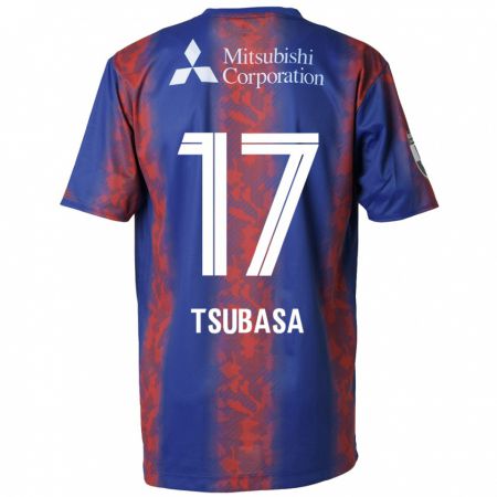 Kandiny Kinder Tsubasa Terayama #17 Blau Rot Heimtrikot Trikot 2024/25 T-Shirt Österreich