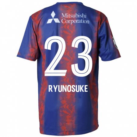 Kandiny Kinder Ryunosuke Sato #23 Blau Rot Heimtrikot Trikot 2024/25 T-Shirt Österreich