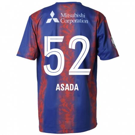 Kandiny Kinderen Rui Asada #52 Blauw Rood Thuisshirt Thuistenue 2024/25 T-Shirt