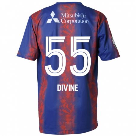 Kandiny Kinderen Divine Chinedu Otani #55 Blauw Rood Thuisshirt Thuistenue 2024/25 T-Shirt België