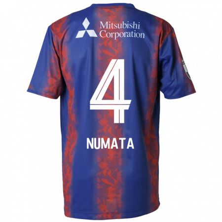 Kandiny Bambino Maglia Seisa Numata #4 Blu Rosso Kit Gara Home 2024/25 Maglietta