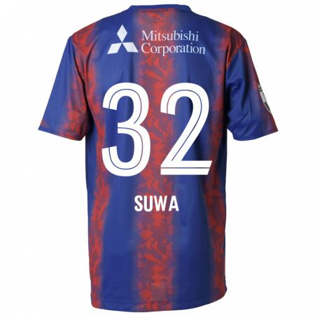 Kandiny Kinderen Keita Suwa #32 Blauw Rood Thuisshirt Thuistenue 2024/25 T-Shirt