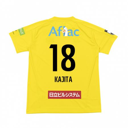 Kandiny Kinderen Kento Kajita #18 Geel Zwart Thuisshirt Thuistenue 2024/25 T-Shirt