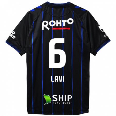 Kandiny Niño Camiseta Neta Lavi #6 Azul Negro 1ª Equipación 2024/25 La Camisa