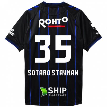 Kandiny Kinderen Joshua Sotaro Stayman #35 Zwart Blauw Thuisshirt Thuistenue 2024/25 T-Shirt