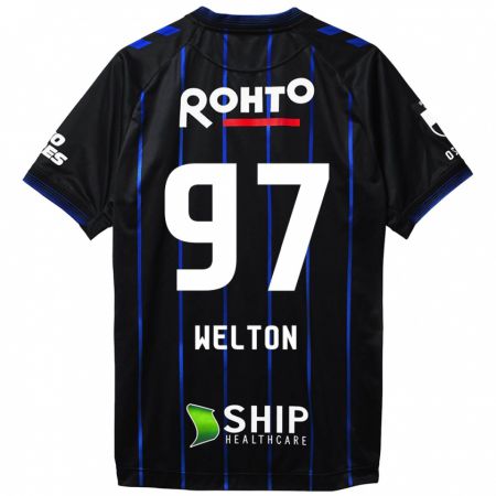 Kandiny Niño Camiseta Welton #97 Azul Negro 1ª Equipación 2024/25 La Camisa