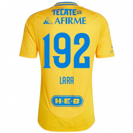 Kandiny Bambino Maglia Miguel Lara #192 Oro Giallo Kit Gara Home 2024/25 Maglietta