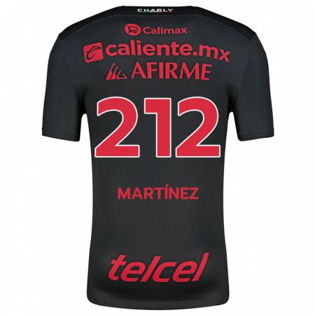 Kandiny Kinderen Juan Martínez #212 Zwart Rood Thuisshirt Thuistenue 2024/25 T-Shirt België