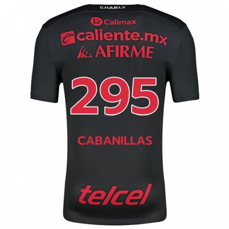 Kandiny Kinderen Osvaldo Cabanillas #295 Zwart Rood Thuisshirt Thuistenue 2024/25 T-Shirt België