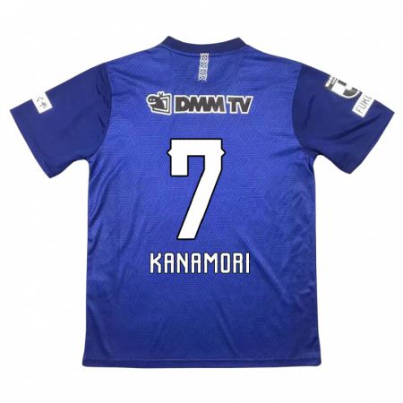 Kandiny Kinderen Takeshi Kanamori #7 Donkerblauw Thuisshirt Thuistenue 2024/25 T-Shirt