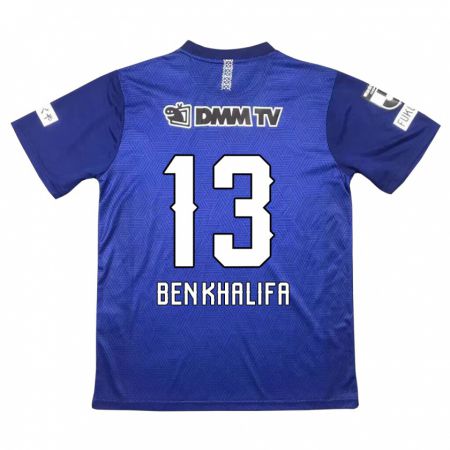 Kandiny Kinder Nassim Ben Khalifa #13 Dunkelblau Heimtrikot Trikot 2024/25 T-Shirt Österreich