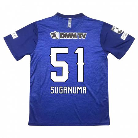 Kandiny Kinderen Kazuaki Suganuma #51 Donkerblauw Thuisshirt Thuistenue 2024/25 T-Shirt België