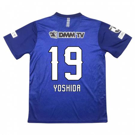 Kandiny Kinderen Yuzuki Yoshida #19 Donkerblauw Thuisshirt Thuistenue 2024/25 T-Shirt