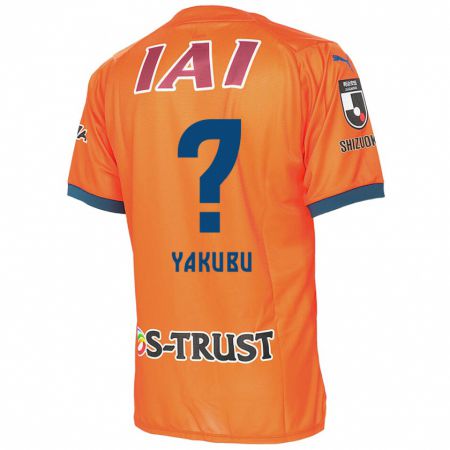 Kandiny Kinderen Aziz Yakubu #0 Oranje Blauw Thuisshirt Thuistenue 2024/25 T-Shirt