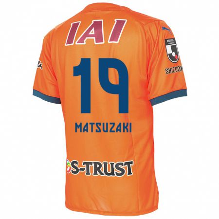 Kandiny Kinderen Kai Matsuzaki #19 Oranje Blauw Thuisshirt Thuistenue 2024/25 T-Shirt België