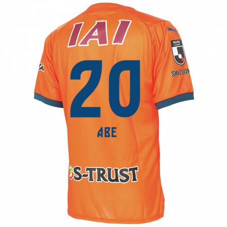 Kandiny Kinderen Ryoya Abe #20 Oranje Blauw Thuisshirt Thuistenue 2024/25 T-Shirt België