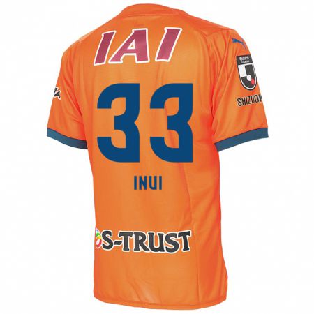 Kandiny Kinder Takashi Inui #33 Orange Blau Heimtrikot Trikot 2024/25 T-Shirt Österreich